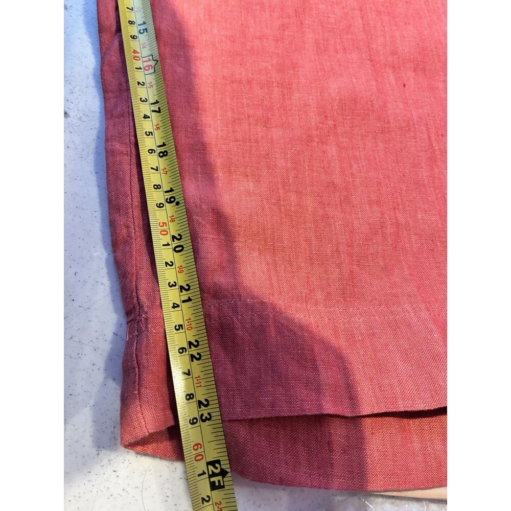 Linden Hill Women’s 100% Linen Wide Leg Pants Size 18 Red Drawstring - Picture 8 of 11